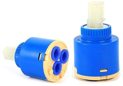 Keramik Kartusche für Einhand Armaturen, Wasserhahn Cartridge, Keramik Wasserhahn Kartusche, Waschbecken und Dusche, hochwertige Materialien, Dreilagiger Filter, optimale Dichtigkeit (40mm)