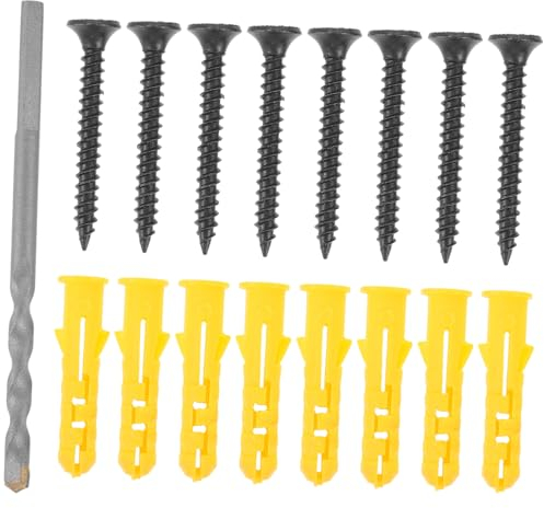AOKWAWALIY Wandbefestigungswerkzeug 1 Set Wandanker und Schrauben Set Beton Wandanker Betonanker Gips Stahl Betonschrauben Bulk