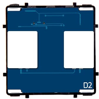 CNBINGO Touch-Wandschalter-Funktionstaste 2 Fach 2 Weg mit LED-Anzeigeleuchte ohne Neutralleiter