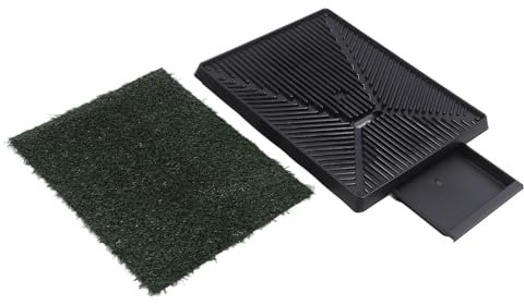 Gras-Hunde-PIPI-Matte, Waschbare und Wiederverwendbare Kunstrasen-Töpfchenschale, Kompakt und Bequem für Kleine Hunde Im Innenbereich (S)