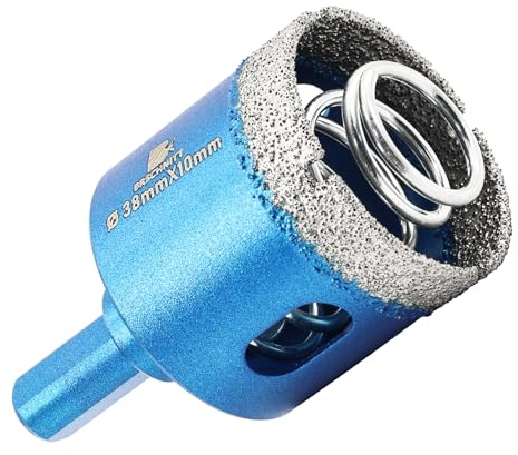 Diamond Tile Drill Bits Set - BRSCHNITT Porcelain Tile Hole Saw Kit for Ceramic, Granite, Marble and More Drilling - 38mm Diamond Core Drill Bits Set
