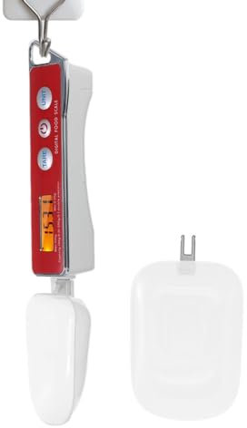 Digital Spoon Scale - Electronic Measuring Spoon, Measuring Spoons Scale Scoop - Food Scale Spoon with Accurate, Kitchen Measuring Spoon for Coffee Beans, Condiment(5.12x1.18 Inches)(Black, Red)
