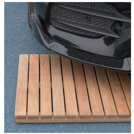 QWEASDF Natürlich badematte holzmatte, Holz Dusche Bad Matte Robust,rutschfest Quadrat Lattenrost Design Fußboden Matten Leicht zu Reinigen,holzmatte outdoorholzmatte Bad(W90xL95cm/W36xL37in)