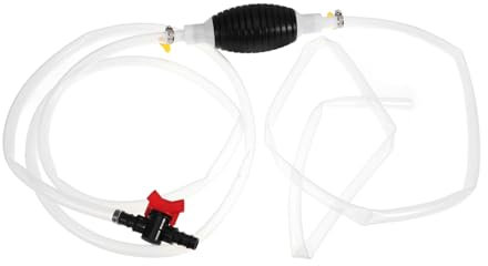 Gatuida 1satz Hand Siphon Pumpe Manuelle Kraftstoffübertragungs Und Wasserwechselpumpe Mit Schlauch Und Durchflusskontrollventil Für Und Aquarien