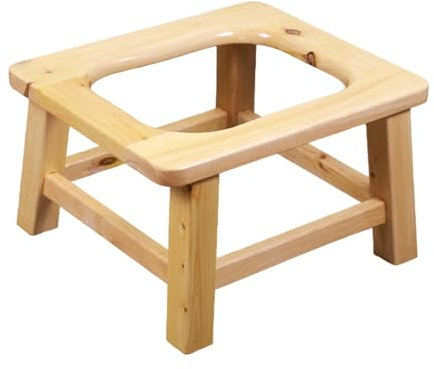 Colcolo Toilettenhocker, Hilfshocker, Toilettengestell, Holz, Multifunktional, Erhöhter Toilettensitz, Töpfchenhocker für Senioren, Erwachsene, Ältere, 20 Cm
