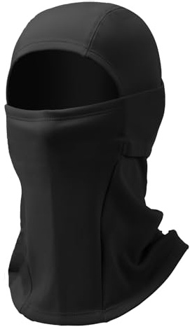 Fjquamitix Fleece-gefütterte Skimaske, Sturmhaube für Damen und Herren, Winter, thermisch, winddicht, Gesichtsmaske, Halswärmer, für Skifahren, Radfahren, Skaten, Outdoor-Sport