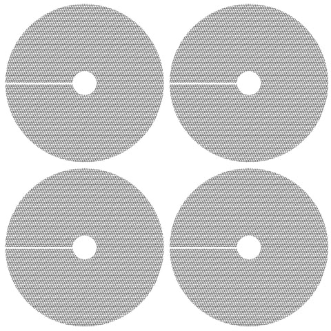 Générique Grille de Protection pour Pots de Fleurs - Protection de Terreau | Protège-Pots Modulable pour Jardin Balcon Terrasse