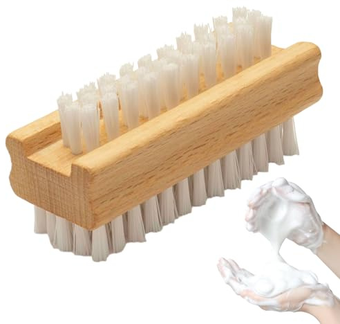 Nagelreinigungsbürste | Holzbürste Zur Nagelpflege - Reiniger Mit Anti-Rutsch Griff Natürliche Borsten Für Haushalt Reise Damen Herren Salon