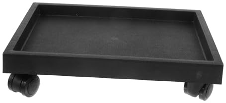 Veemoon Plateau à roulettes pour Plantes Support Mobile Trempé Bac à Eau Inclus pour Pots De Fleurs Intérieur Et Balcon