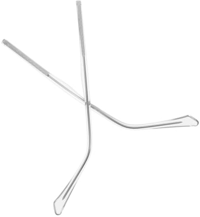 jojofuny Metal Eyeglass Replacement Arms Crystal Clear Legs Easy-install Eyewear Temple Tips for Glasses Sunglasses Repair