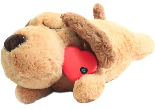 Syengery De Latido del Corazón para Mascotas, Peluche Calmante para Perros Y Gatos, De Ansiedad Y Estrés, Ayuda para