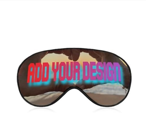 Personalisierte Schlafmaske Mit Foto/Text/Logo, Bequeme Schlafmaske Für Unterwegs, Verstellbare Schlafmaske Für Damen Und Herren