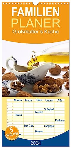 Familienplaner 2024 - Großmutter´s Küche mit 5 Spalten (Wandkalender, 21 cm x 45 cm) CALVENDO: In Großmutter´s Rezeptbuch gefunden. (CALVENDO Lifestyle)