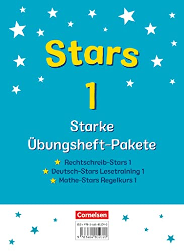 STARS - starke Übungshefte - Übungsheftpakete Deutsch und Mathematik: 1. Schuljahr: Rechtschreib-Stars, Deutsch-Stars Lesetraining und Mathe-Stars ... Deutsch und Mathematik, 1. Schuljahr)