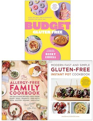 Budget Gluten Free, The Allergy-Free Family Cookbook & Modern Fast and Simple Gluten-Free Instant Pot Cookbook 3 Books Collection Set