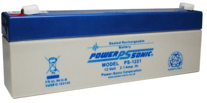 Batteria al piombo AGM di Powersonic 12 V 2,1 Ah, tecnologia di sicurezza, impianti UPS commerciali, ecc.