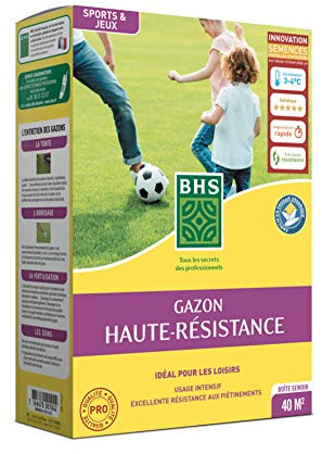 BHS Gazon - Usage intesif + Engrais - Boite de 1 kg