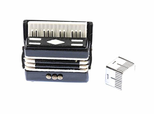Miniblings Akkordeon Brosche Pin Anstecker Harmonika Schifferklavier | Kleines Statement für Revers und Jacke, mit Volksmusik, liebevoll zusammengesetzt