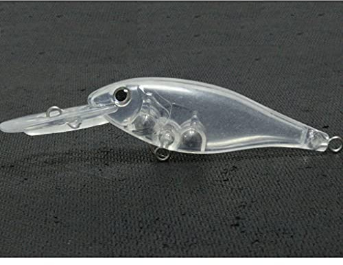 wLure 10 blank omålad spigg crankbait toppvatten läpplös Jerkbait fiskedrag (UPC187P10)