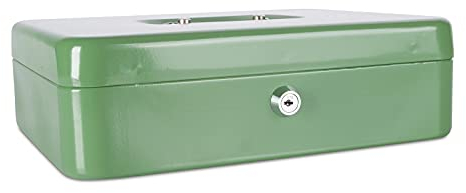 DONAU 5234001PL-06 Geldkassette, extra groß, 300 x 90 x 240 mm, grün