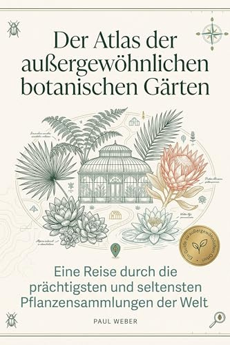 Der Atlas der außergewöhnlichen botanischen Gärten: Eine Reise durch die prächtigsten und seltensten Pflanzensammlungen der Welt. Das perfekte Geschenk für Gärtner und Pflanzenfreunde