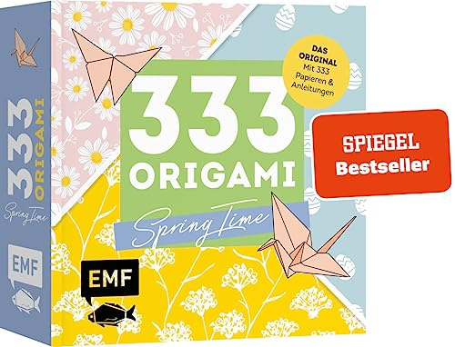 333 Origami – Spring Time – Zauberschöne Papiere falten für Frühling & Ostern: Das Original – Mit Anleitungen und 333 feinen Papieren – Hochwertiges ... wunderschönen Motiven für Frühling und Ostern