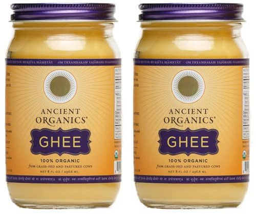 Ancient Organics 100% Ghee of Grass Fed Cows - 2 x 8oz