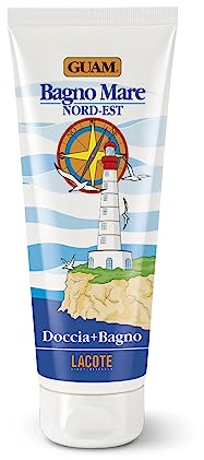 Guam, Nordostseebad, Weichmachendes und feuchtigkeitsspendendes Duschbad, Ideal für den täglichen Gebrauch, mit Guam Meeresalgen und Meersalz, Made in Italy, 250 ml Packung