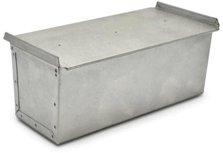 Bassine pour Pan Carré anti-adhésive en tôle aluminium professionnelle (tôle aluminium, 50 x 15 x 15 cm)