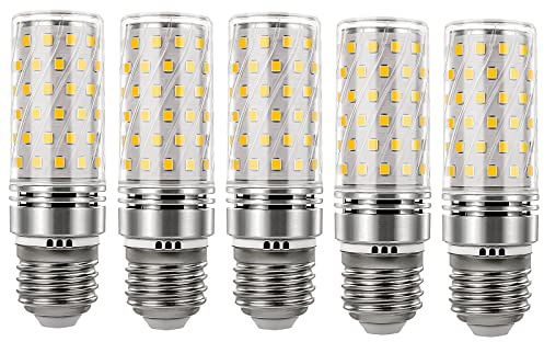 I-SHUNFA E27 LED Maiskolben Lampen Naturweiß 4000K 7W AC100-265V LED Mais Birnen Ersatz 70W Halogenlampe Nicht Dimmbar Kleine Kerze Schraube Glühbirne 5er Pack