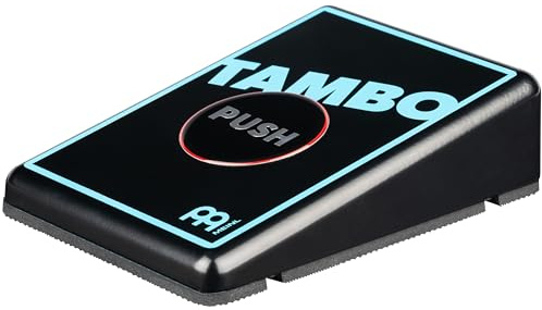 Meinl STB4 Digital Stompbox Tambourine - Digital Drum | Elektronisches Fußpedal mit Tamburin Soundeffekt, mit 6,3 mm Ausgangsbuchse, Aluminium
