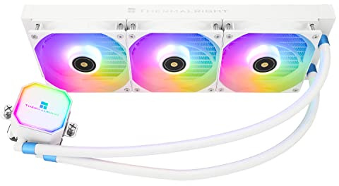 Thermalright Frozen Prism 360 Refroidisseur d'eau ARGB AIO,refroidisseur liquide processeur,ventilateurs PWM 3x120mm,système de refroidissement à eau,haute vitesse 1850 tr/min,compatible Blanc ARGB