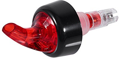 50ml Automatic Measured Bottle Pourer - Quick Shot Spirit Measure for Wine Cocktail Dispenser, Home Bar Tool (Red)