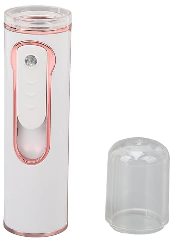 VBESTLIFE Tragbarer Nano-Gesichtsvernebler, Mini-Gesichtsdampfer, Wiederaufladbarer USB-Nebelbefeuchter mit 30 Ml Visuellem Wassertank Zur Gesichtsfeuchtigkeit