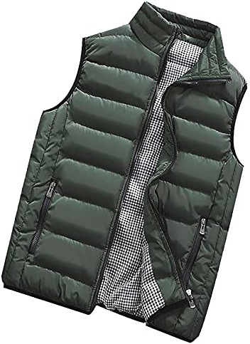 Generisch Herren Weste Outdoor Warme Mit Reißverschluss Taschen Daunen, M-5XL