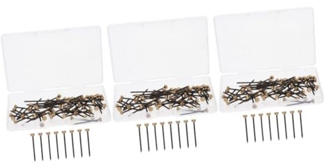 jojofuny 180 Stk Reißzwecke bilderhaken picture hooks Aufhängeset Wandhaken bilder regal Galerieaufhänger gehlnagelset Bilderrahmen Anbindung Taschen Wandhalterung Büro Stift Kupfer