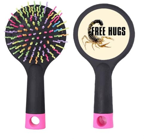 Scorpion Insect Pincers Attack Salon Detangling Hair Brush Cushion Base