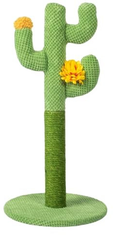 Cactus Cat Tree Scratcher - Indoor Cats Claw Scratcher | Cactus Style Cat Scratcher | Kitten Scratch Pole Protecting Your Furniture With Natural Sisal Scratching Posts And Pads For Cats