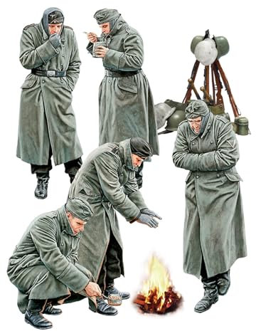 Mini Art 35428 1:35 Set de Figurines de Soldats allemands WW II SP.Ed. - Reproduction fidèle, modèle réduit, kit Plastique, Bricolage, Hobby, Collage, kit modèle, à Assembler, Non Peint
