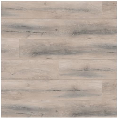 Vinylboden Klicksystem mit Trittschalldämmung Holzoptik - Rigid SPC Hartvinyl - Schwimmende Verlegung - 150 x 22,8 x 0,6 cm - 1,71 m² - 5 Dielen