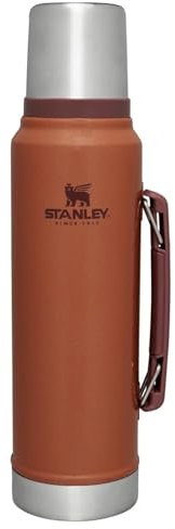 STANLEY Classic Legendary Thermal Flask 1.4L - Keeps Hot Or Cold for 40 Hours - BPA-Free Insulated Bottle - Stainless Steel Coffee Flask - Leakproof - Dishwasher Safe - Hammertone Clay