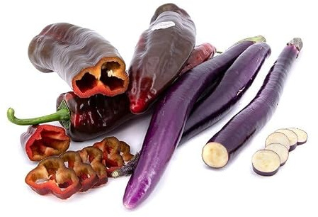 Mix Pimiento Sweet Palermo y Berenjena Japonesa - 1,8kg - de Cooperativa Granada La Palma. Del campo a tu casa.