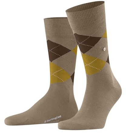 Burlington herr Strumpor Edinburgh M So ull mönstrade 1 par, Brun Sun 5039, 40-46