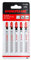 WERHE® Lama per seghetto alternativo T118G 5 pezzi per tagli in metallo - per il taglio preciso di lamiere molto sottili, piastre (0,5-1,5 mm)- lama in metallo per seghetto con supporto per codolo a T