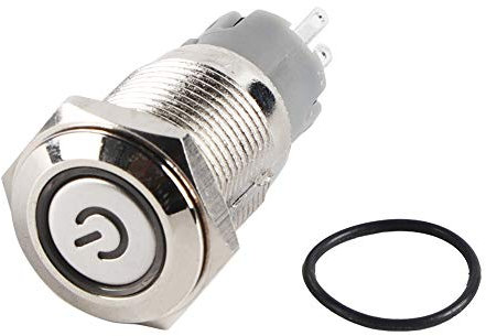 Interruttore A Levetta In Metallo Per Auto Pulsante Di Prelievo 12 V Con NO NC Connessione 16 Mm Di Con Tocco Piacevole E Facile Installazione Per Accessori Auto Come Luci Extra