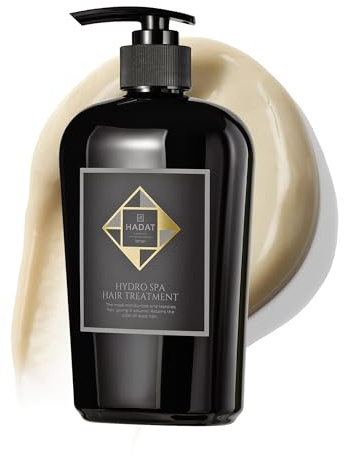 HADAT Hydro Spa Hair Treatment – Professionelle Haarmaske zur intensiven Feuchtigkeitspflege für trockenes, geschädigtes und coloriertes Haar – Mit Macadamia-Öl – Salonqualität aus Israel (500 ml)
