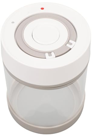 GLOGLOW Canister à Vide électrique, Boîte en Verre scellé étanche à Air étanche à Cafée de Cafée de café pour café haché Haricots à thé épices à la Farine de Sucre (600 ml)