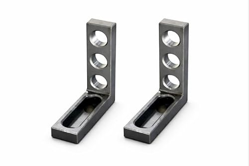 Large Clamping Square for 5/8 (16mm) Welding Fixture Tables (2 Pack) – Heavy Duty Solid Alloy Steel 90-Degree Positioning Block & Fabrication Alignment Tool