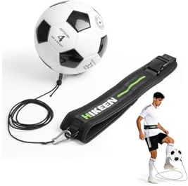 Hikeen Kicktrainer mit Fußball und geräuschlose Fußbalmatte Zubehör