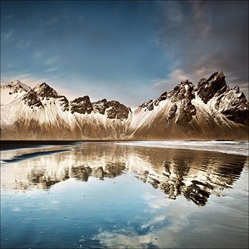 Pro-Art-Bilderpalette Cuadro con Bastidor, Madera de ingeniería, carbón, 50 x 50 cm